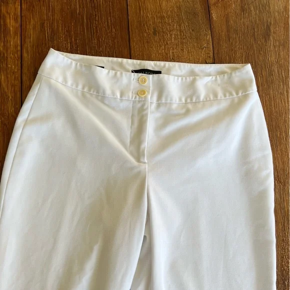 Talbots Heritage Women’s Petite White Cropped Pants Capri Lined Size 8P - Picture 2 of 15